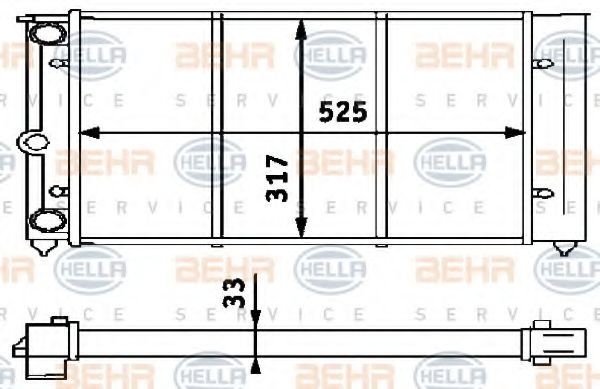 HELLA Engine radiator Article number: 8MK 376 713-451 cheaply