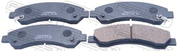 FEBEST Brake pad set Article number: 3001-F1F cheaply