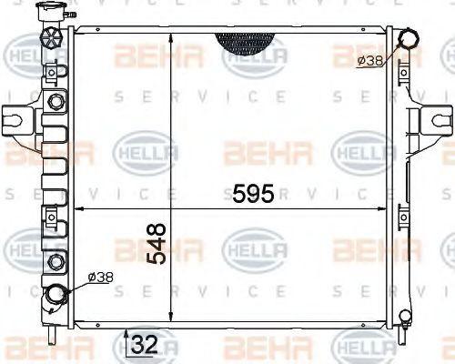 HELLA Engine radiator Article number: 8MK 376 774-251 cheaply