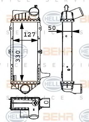 HELLA Intercooler Varenummer: 8ML 376 723-111 billige