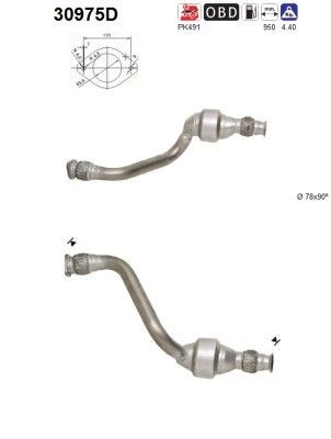 AS Catalytic converter Article number: 30975D cheaply