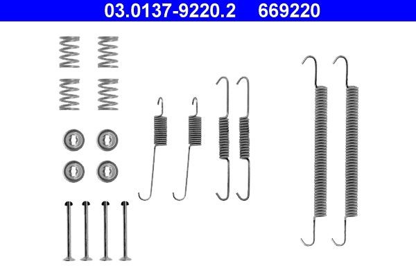 ATE 03.0137-9220.2 Accessory Kit, brake shoes SCÉNIC 1.6 BiFuel (JA04) 107 PS Petrol/Petroleum Gas (LPG) 2003
