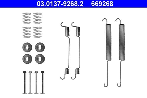 ATE 03.0137-9268.2 Accessory Kit, brake shoes TRANSIT 2.0 DI 86 PS Diesel 2006