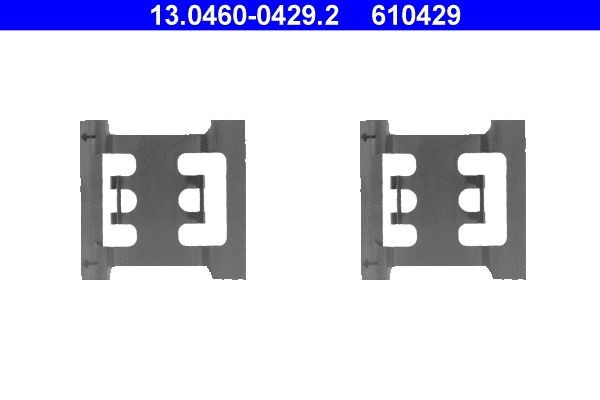 ATE 13.0460-0429.2 Lisakomplekt, ketaspiduriklotsid 940 2.4 TD Interc. 122 HP Diisel 1998
