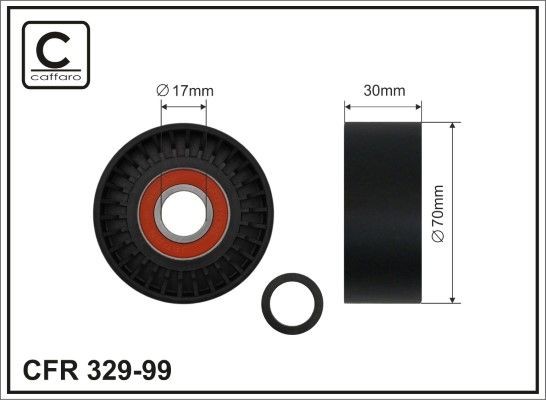 CAFFARO Tensioner pulley Article number: 329-99 cheaply