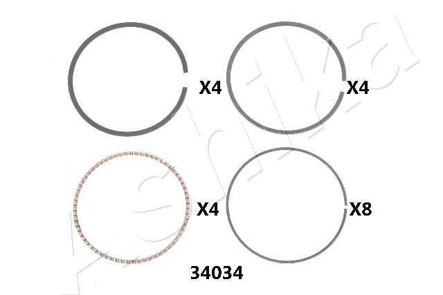 ASHIKA Piston Ring Article number: 34-34034 cheaply