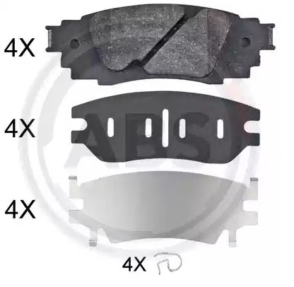 A.B.S. Brake pad set Article number: 35135 cheaply