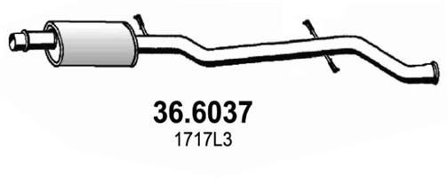 ASSO Middle silencer Article number: 36.6037 cheaply