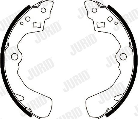 JURID Brake Shoe Set Article number: 361314J cheaply