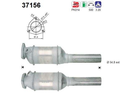 AS Catalytic converter Article number: 37156 cheaply