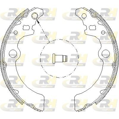 ROADHOUSE Brake Shoe Set Article number: 4143.00 cheaply