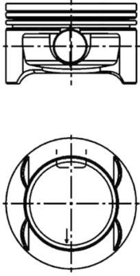 KOLBENSCHMIDT Piston Article number: 41642600 cheaply