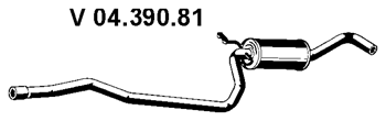 EBERSPÄCHER Front Silencer Article number: 04.390.81 cheaply