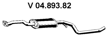 EBERSPÄCHER Front Silencer Article number: 04.893.82 cheaply