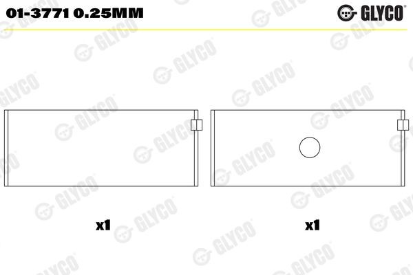 GLYCO Plejlstangleje Varenummer: 01-3771 0.25mm billige