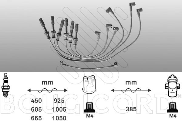 EFI AUTOMOTIVE Tennplugg kabelsett artikkelnummer: 4325 billig
