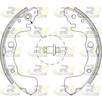 ROADHOUSE Brake Shoe Set Article number: 4373.00 cheaply