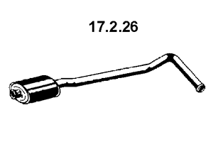EBERSPÄCHER Middle silencer Article number: 17.2.26 cheaply