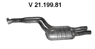 EBERSPÄCHER Front Silencer Article number: 21.199.81 cheaply