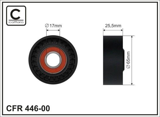 CAFFARO Tensioner pulley Article number: 446-00 cheaply