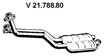 EBERSPÄCHER Front Silencer Article number: 21.788.80 cheaply