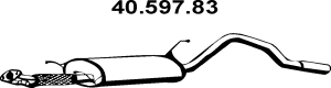 EBERSPÄCHER Rear silencer Article number: 40.597.83 cheaply
