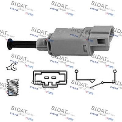 FISPA 5.140075 Switch, clutch control (cruise control) TOUAREG 3.0 V6 TDI 240 PS Diesel 2010