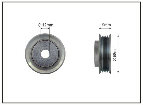 CAFFARO Deflection / Guide Pulley, v-ribbed belt Article number: 500135 cheaply