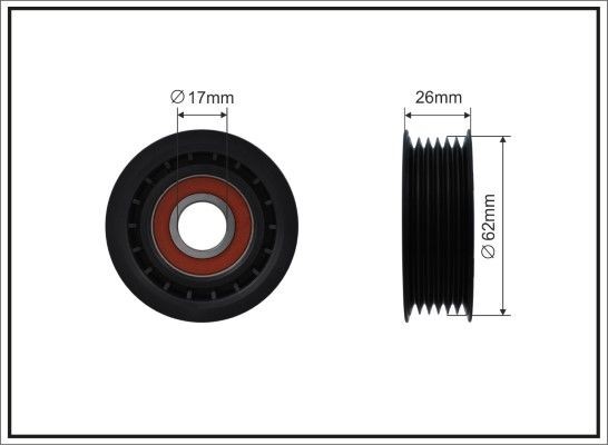 CAFFARO Tensioner pulley Article number: 500173 cheaply