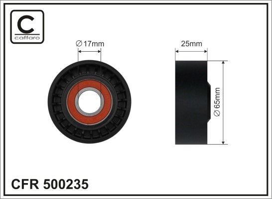 CAFFARO Tensioner pulley Article number: 500235 cheaply