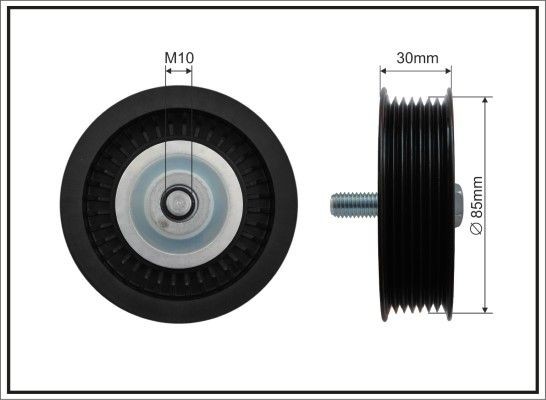 CAFFARO Deflection / Guide Pulley, v-ribbed belt Article number: 500335 cheaply