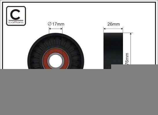 CAFFARO Tensioner pulley Article number: 500391 cheaply
