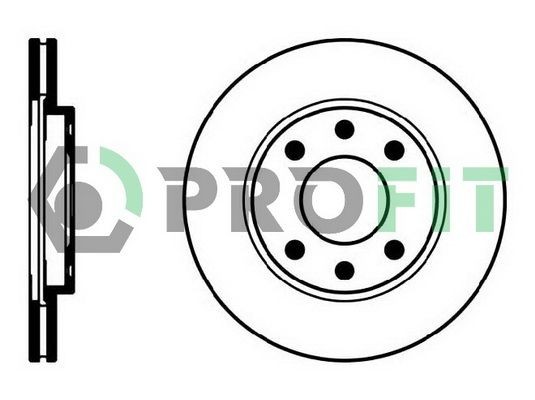 PROFIT Brake disc Article number: 5010-0214 cheaply