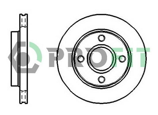 PROFIT Brake disc Article number: 5010-0766 cheaply