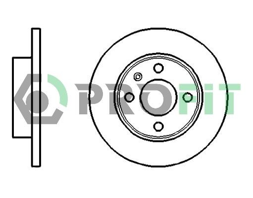 PROFIT Brake disc Article number: 5010-0875 cheaply