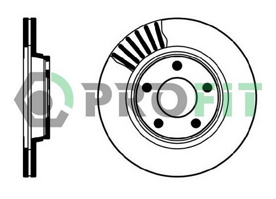 PROFIT Brake disc Article number: 5010-1003 cheaply