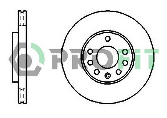 PROFIT Brake disc Article number: 5010-1042 cheaply