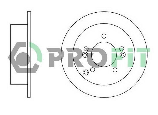 PROFIT Brake disc Article number: 5010-1447 cheaply