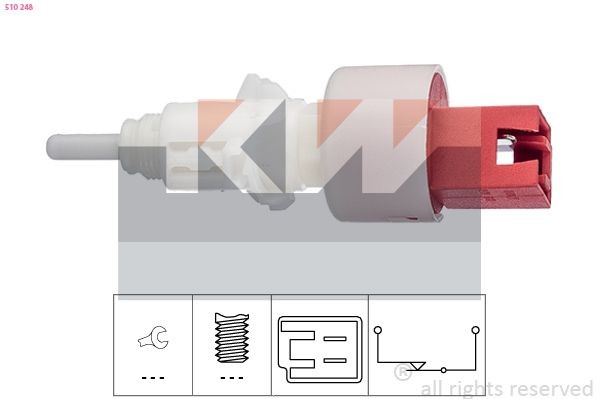 KW 510 248 Lüliti, sidurdamine(GRA) 500 / 595 / 695 1.4 (312.AXF1A, 312.AXD1A) 160 HP Bensiin