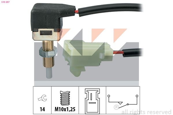KW 510 297 Switch, clutch control (cruise control) CEE'D 1.0 T-GDI 120 PS Petrol 2018