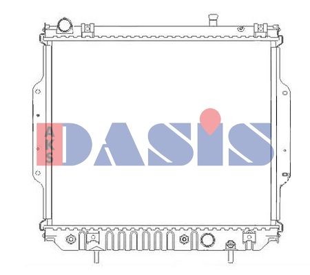 AKS DASIS Engine radiator Article number: 520146N cheaply