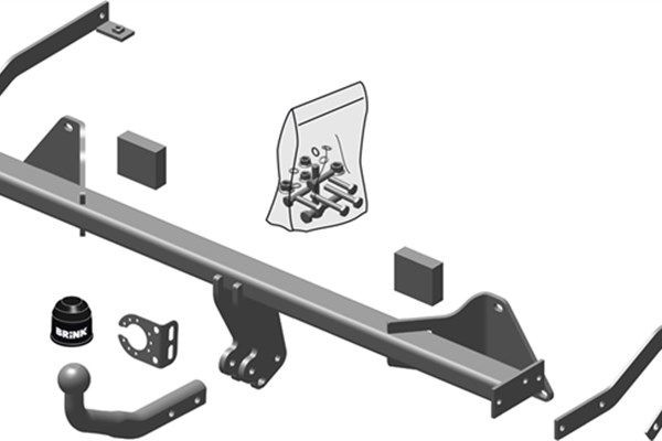 BRINK Trailer Hitch Article number: 526300 cheaply