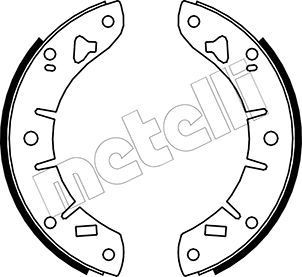 METELLI Brake Shoe Set Article number: 53-0007 cheaply