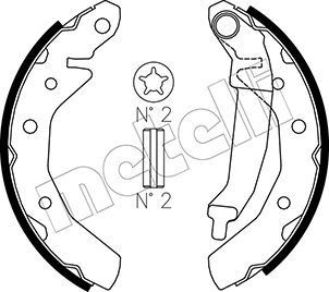 METELLI Brake Shoe Set Article number: 53-0046 cheaply