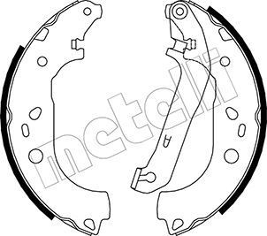 METELLI Brake Shoe Set Article number: 53-0142 cheaply