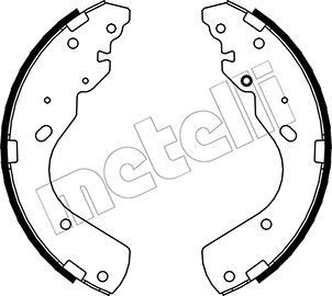 METELLI Brake Shoe Set Article number: 53-0143 cheaply