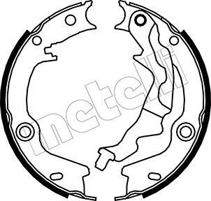 METELLI Handbrake shoes Article number: 53-0187 cheaply
