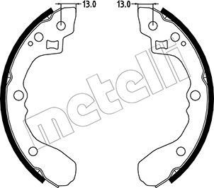 METELLI Brake Shoe Set Article number: 53-0220 cheaply