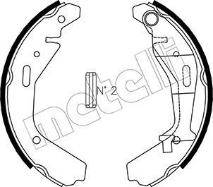 METELLI Brake Shoe Set Article number: 53-0318 cheaply