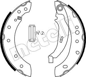 METELLI Brake Shoe Set Article number: 53-0332 cheaply